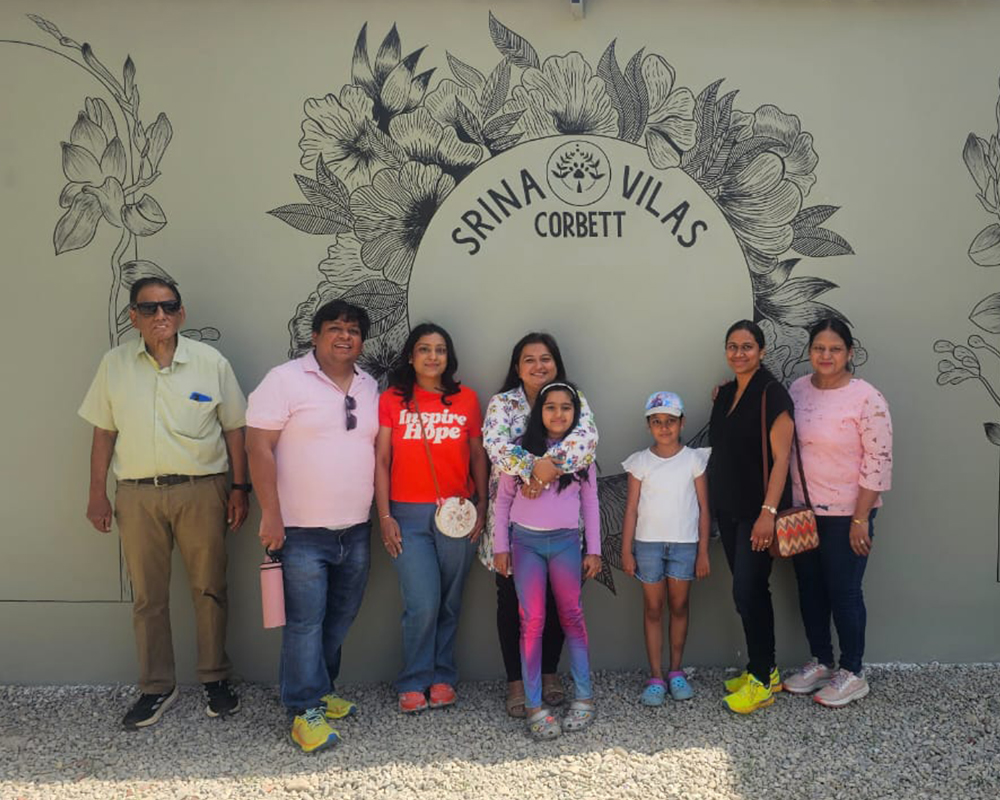 Family Enjoying a Stay at Luxury Resort in Jim Corbett