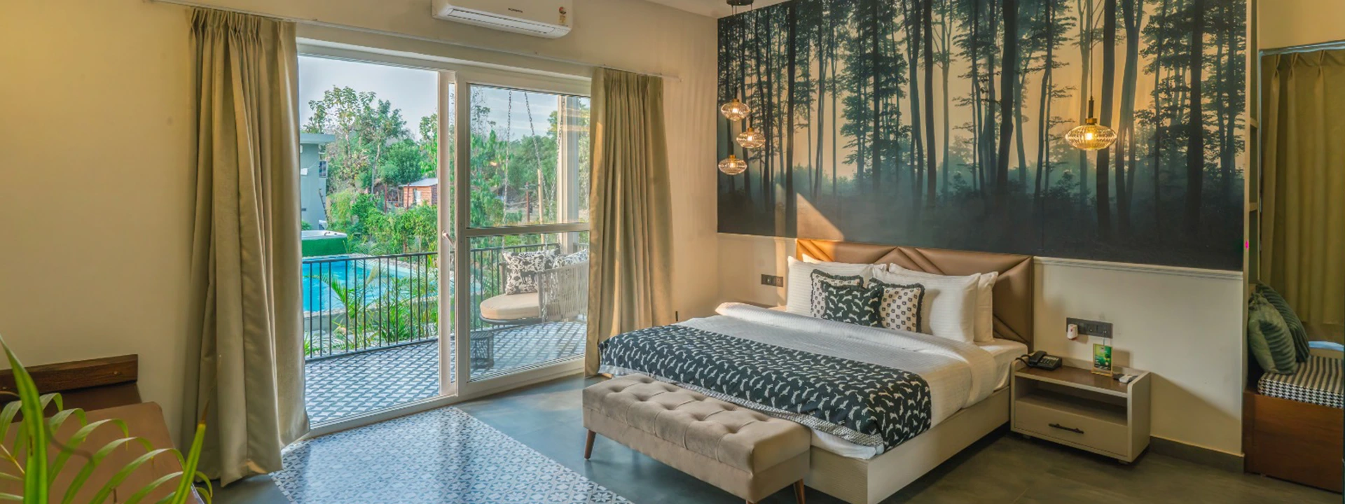 Premium rooms at Srina Vilas Jim Corbett with modern interiors
